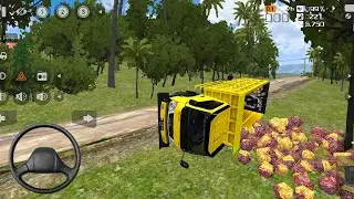 GAME TRUCK CENTER MUATAN SAWIT OLENG,RUNGKAD DI PERJALANAN || BU SIMULATOR INDONESIA