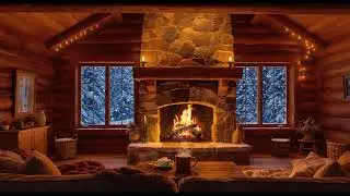 Relaxing Fireplace Winter Jazz 🎄 Soft Ambience for Deep Work, Study & Mental Clarity