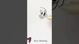 How 2 draw Jerry cartoon#art drawing#drawing#art