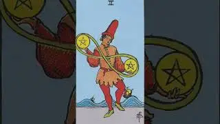What is Two of Pentacles card in Tarot ? #shorts #two #twoofpentacles #riderwaite #tarot #pentacles