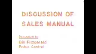 1992 Fisher Controls FlowScanner Sales Manual Training Video