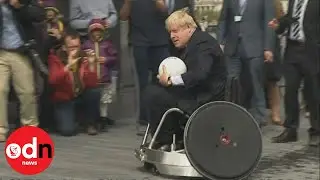 Boris Johnson plays wheelchair rugby