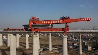 China's high-speed railway bridge construction process, completely show how does China build its ..