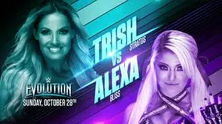 WWE Evolution 2018 Trish Stratus Vs Alexa Bliss Official Match Card