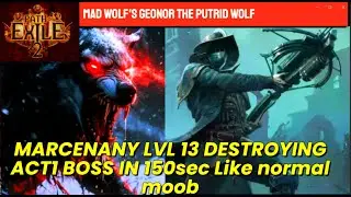 Path of Exile 2💥most Fun to play Class🎮Mercenary(on 13lvl) easy-kill Act1 Wolf Boss easily. Feels OP