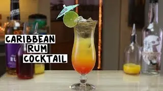 Caribbean Rum Cocktail - Tipsy bartender