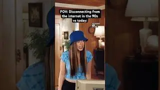POV: Disconnecting from the internet in the 90s vs today. #nostalgia #90s #90sgirl #thenandnow