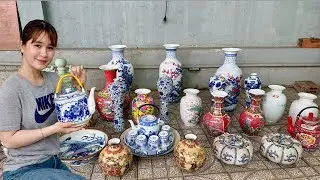 Gốm Tàu Mới/Lưu Kho giá bình dân - Bình Dĩa Chén Đũa - Bao Ship 4/2 Thúy An