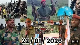 🔥22.01.26 UVIRA — HAUTS GRADÉS NEUTRALISÉS, KIGALI DÉCHIRÉE , BANYAMULENGE DEMANDENT RETOUR À UVIRA