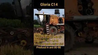 Gloria C14 vs Claas Dominator 86 🚜🌾 | Care era mai bună? #shorts #combineharvester #harvest #tractor