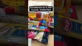Ravitaillement des produits alimentaires avec Cyclodis sur YouTube #bonnecuisine #abonnetoi #food