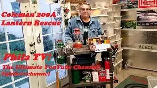 COLEMAN 200A LANTERN FROM 6/78 BARN FIND REPAINT AND RESTORE PHILA TV!