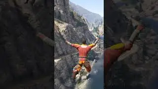 GTA 5 - Прыжок с парашютом Железнодорожный мост #shorts #shortsgta5 #shortsgta