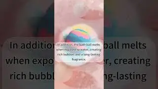 Bath salt ball for a nice shower experience...#bathsalt #bathbomb #bath