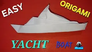 DIY PAPER CRAFT YACHT BOAT 🛥!!EASY ORIGAMI PAPER CRAFT TITANIC BOAT🚢!!HOW TO MAKE PAPER CRAFT BOAT🚢 