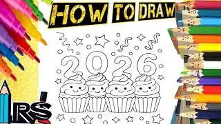How to draw cute ice cream cup celebration🎉🎊🎉🎊🎉🎊 new year 2026drawing tutorial for kids|rsdrawings