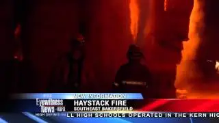 Spontaneous combustion blamed for haystack fire