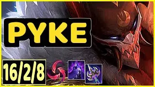 PYKE VS TARIC - 16/2/8 KDA SUPPORT GAMEPLAY MASTER I