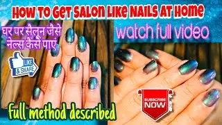 How to get salon like nails at home 💅| Salon like finish | Home nail prep | Touchwood makeup style