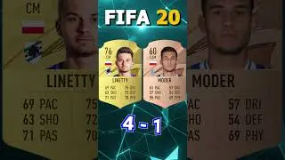 MODER VS LINETTY FIFA COMPARISON #shorts #football #fifa10 #fifa23 #moder #linetty