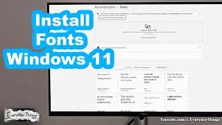 Как легко загрузить и установить шрифты в Windows 11