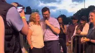 Colin Meloy of The Decemberists Sings to Fan - 05/23/2024 Rock the Ruins, Holiday Park, Indpls, IN
