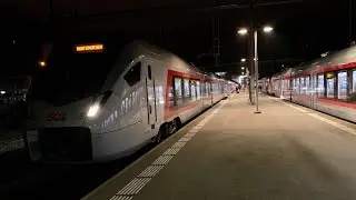 Einfahrt des Traverso in Herisau auf Gl. 2