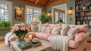 🌸 Sweet & Romantic Scandinavian Green & Pink Cottage ❄️Vintage Home Decor Inspiration for Cozy Homes