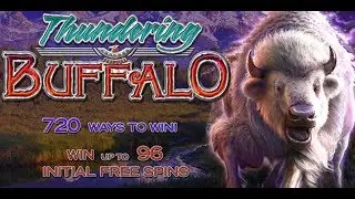 Thundering Buffalo Slot - $ MAX BET - GREAT SESSION, BONUS!!!