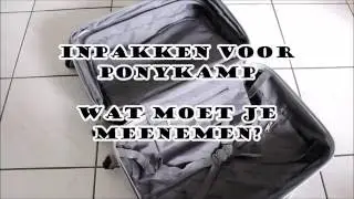 Inpakken voor ponykamp | nul pk