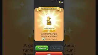 I GOT THE GOLD RUNNING MARIO STATUE IN SUPER MARIO RUN!