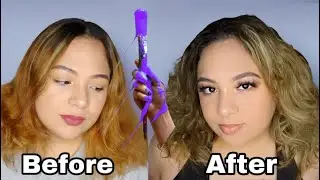 i tried PURPLE SHAMPOO on Brassy Hair & this happened ! | BEFORE & AFTER | ORANGE HAIR TONED | Amika