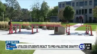UToledo students react to pro-Palestine graffiti