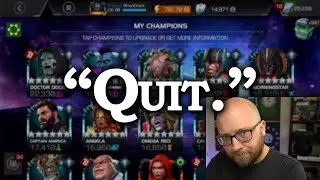 People want me to QUIT. ok.