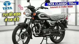TATA Classic 110cc 2026 🔥 Royal Look &bull; 60kmpl Mileage &bull; Powerful Engine!