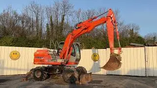 Pelle sur pneus Fiat Kobelco 145W