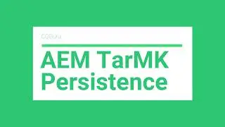 AEM Persistence TarMk и MongoMK Series 2 AEM с TarMK