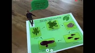 Augmented Reality Frog Life Cycle Tutorial on iPad