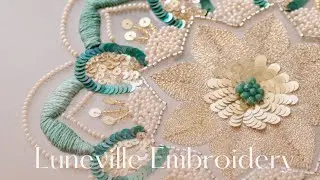 #Luneville #Embroidery  - Mandala in Haute Couture | Les Feuilles Art