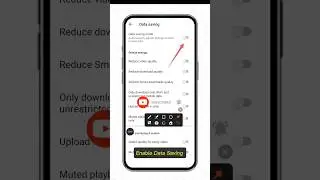 how to enable Data saving mode in YouTube #shorts #youtubeshorts