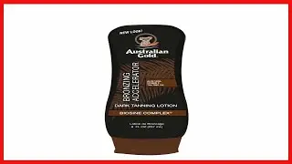 Australian Gold Dark Tanning Accelerator Lotion With Bronzer, 8 Ounce, New Package Same Formula