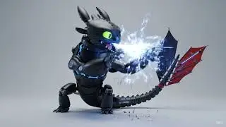 Funny Robotic Night Fury &ndash; Mechanical Toothless Animation