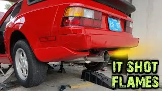 1984 Porsche 944 testing exhaust: HKS High-power, cherry bomb glasspack vs stock muffler