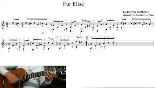 Học Đàn Guitar Bài Số 9 với Fur Elise