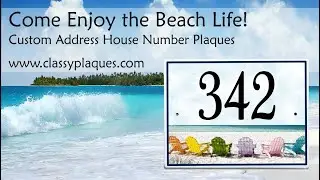 Address Plaques and House Number Signs Beach Style
