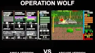 OPERATION WOLF Amiga VS Arcade
