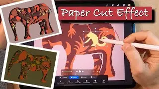 Procreate TUTORIAL - How to do the Paper Cut Effect