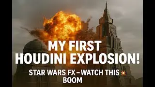My First Houdini VFX &ndash; Star Wars Building Explosion! 🚀🔥#Houdini #VFX #CGI
