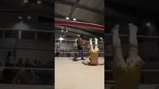 Danny Diggler gets hit with a huge Clothesline from Jon Jon Tavious! #wrestling #tag #shorts #wwe