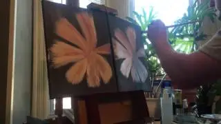 Artist Time lapse Wall Flowers by Anthony C. Sheaffer